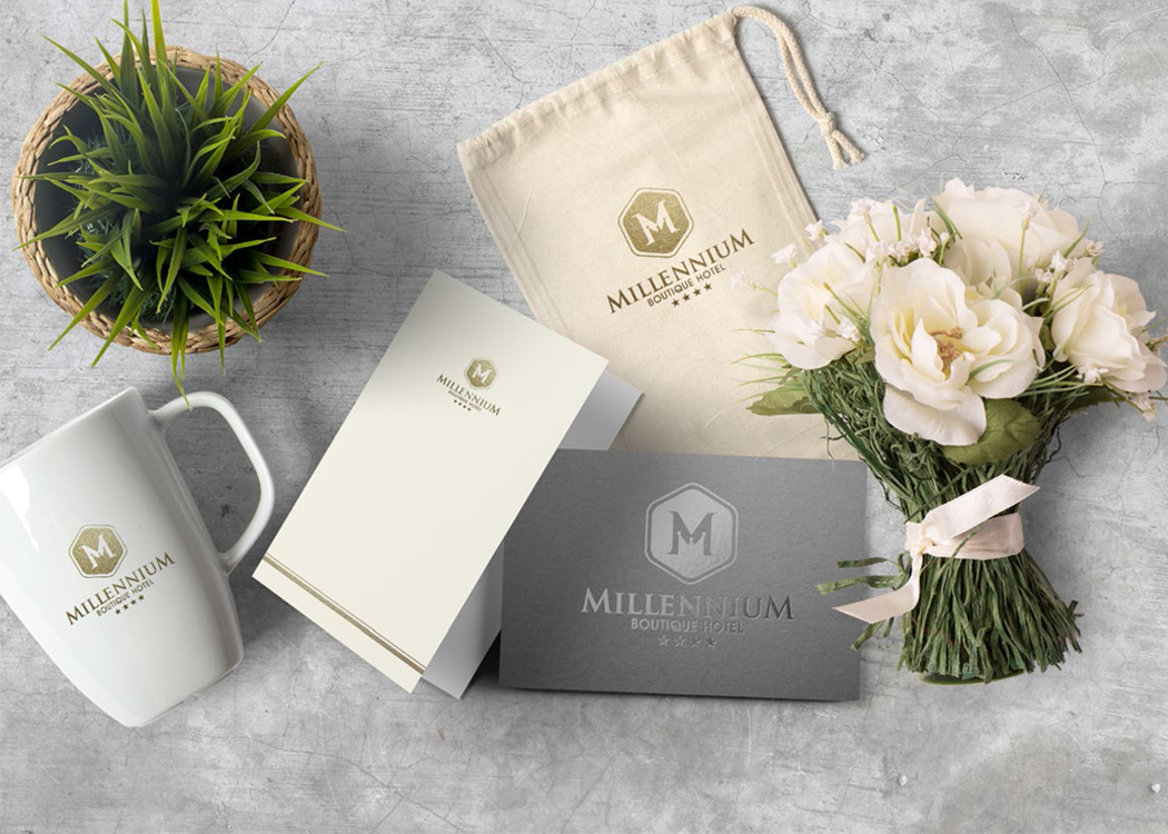 MILLENIUM - Thiết kế nhận diện thương hiệu khách sạn 4 sao Millenium Boutique Hotel